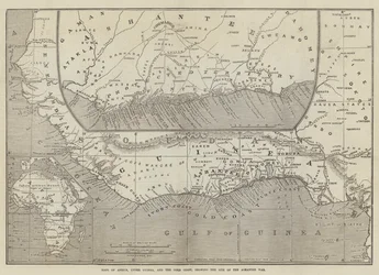 Maps of Africa, Upper Guinea, and the Gold Coast, Showing the Site of the Ashantee War